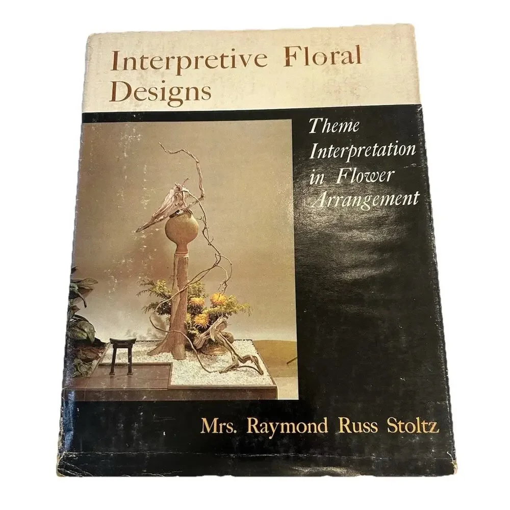 Vtg‎ 1972 Interpretive Floral Design HBDJ Modern Art Japanese Flower Arranging